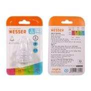 Núm ty Wesser cổ hẹp size + (3m-18m)