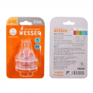 Núm ty Wesser cổ rộng size + cho bình ống hút (3m-18m)