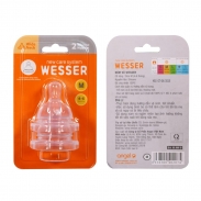 Núm ty Wesser cổ rộng size M (4m-6m)