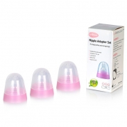 Bộ 3 núm ti nắp đậy bình sữa Unimom
