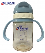 Bình ống hút PPSU Richell 200ml (xanh) RC99125
