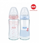 Bình sữa NUK thủy tinh 240ml ( Silicone)