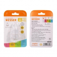 Núm ty Wesser cổ hẹp size M (4m-6m)