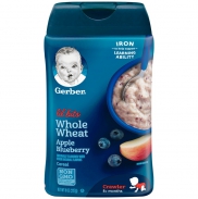 Bột ăn dặm Gerber táo, việt quất (8m+) (227g)