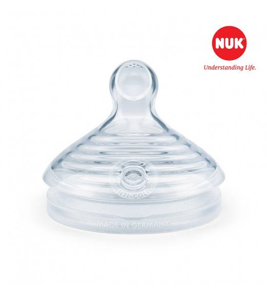 Bộ 2 núm ti NUK Silicone Nature Sense S2-L(6-18m)