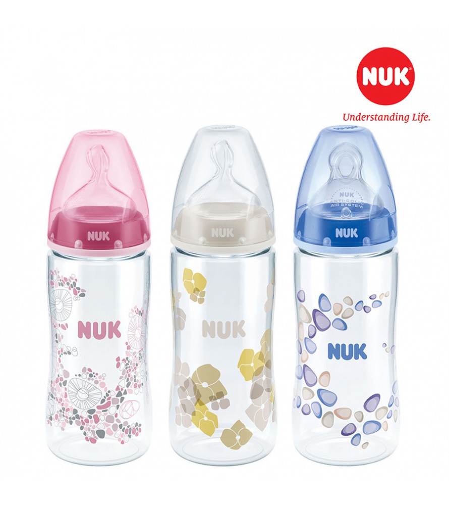 Bình Sữa NUK PA 300ml Núm Ti Silicone S1 -M