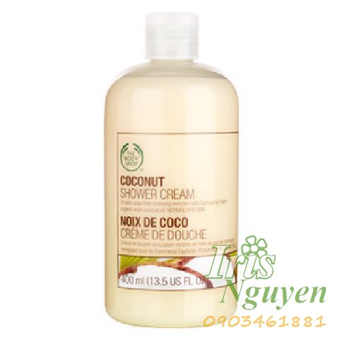 Sữa tắm the body shop hương dừa 400ml