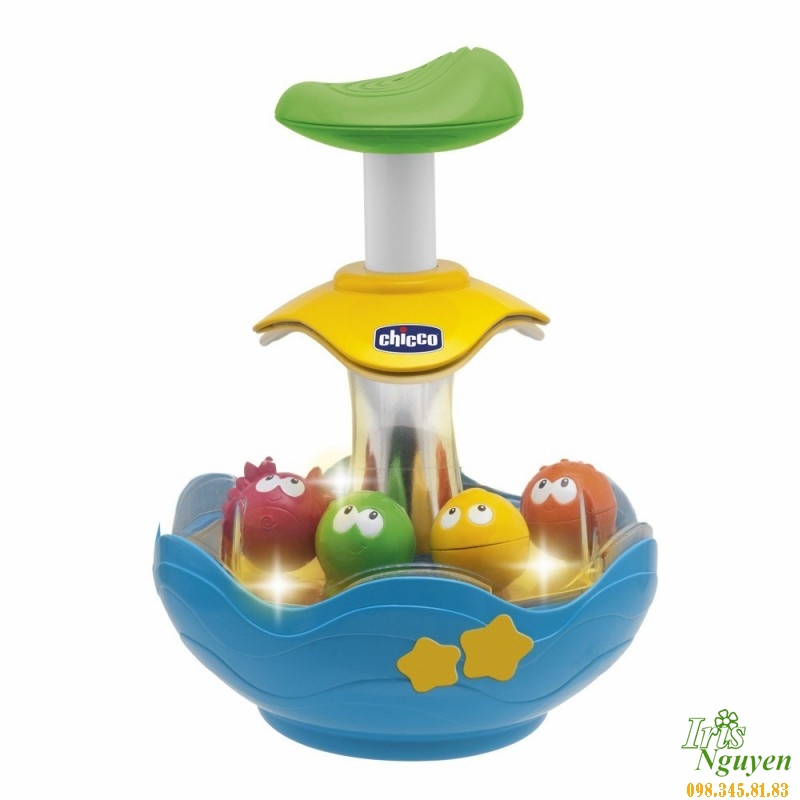 Bể cá xoay phát nhạc Chicco màu xanh và vàng