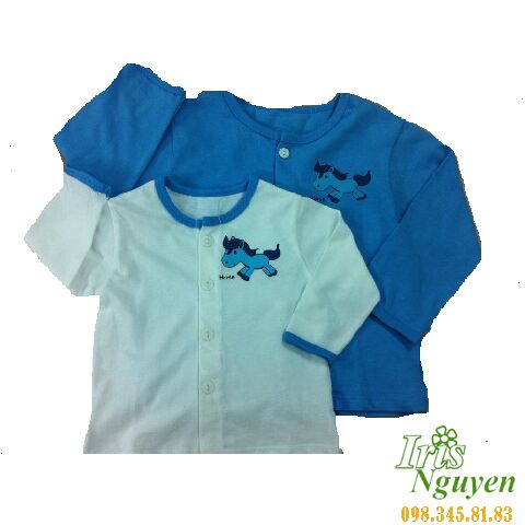 Áo cài giữa tay dài dày màu 6M