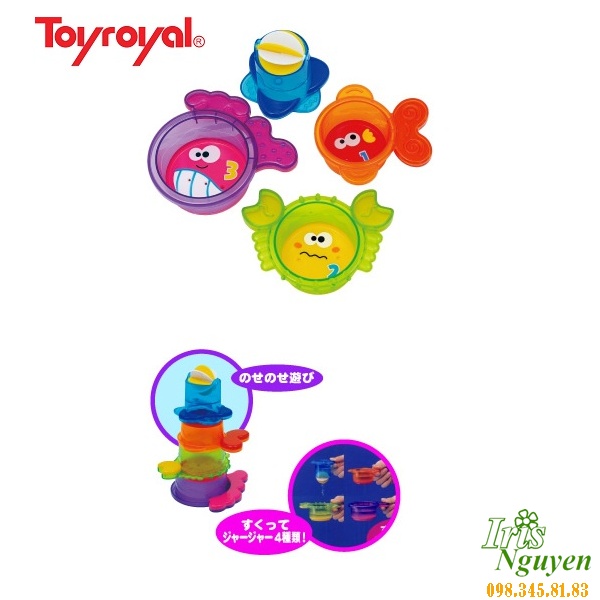 Đồ chơi tắm xếp hộp cua cá Toyroyal