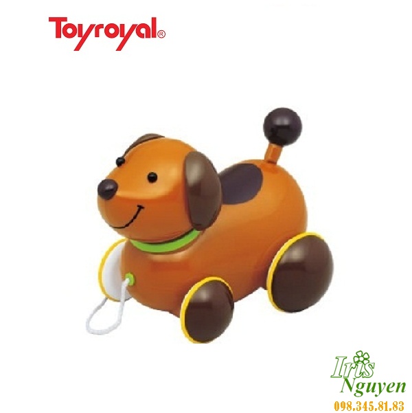 Đồ chơi kéo xe Cún nâu Toyroyal