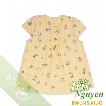 Áo chữ A tay ngắn vàng Lullaby
