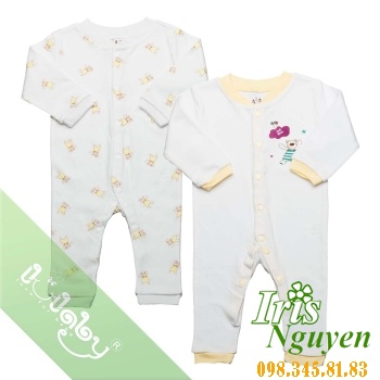 Set body liền quần Lullaby trắng