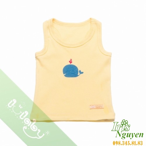 Áo ba lỗ bé trai vàng Lullaby