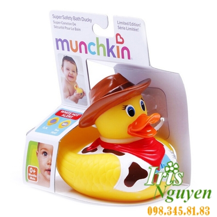 Vịt báo nóng, đo nhiệt độ nước tắm Munchkin
