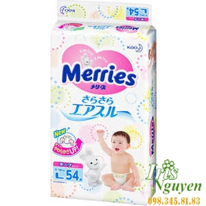 Bỉm dán Merries L54 ( hàng nội địa Nhật ) 9 - 14 kg