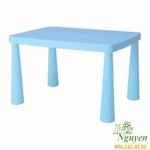 Bàn Ikea Mammut màu xanh