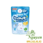 Túi sữa tắm hương táo xanh Pigeon 300ml