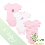 Set body cộc tay hồng Lullaby