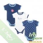 Set body cộc tay xanh  navy Lullaby