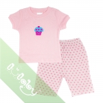 Pijama Lullaby bé gái cộc tay