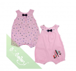 Set liền quần cộc bé gái Lullabybaby